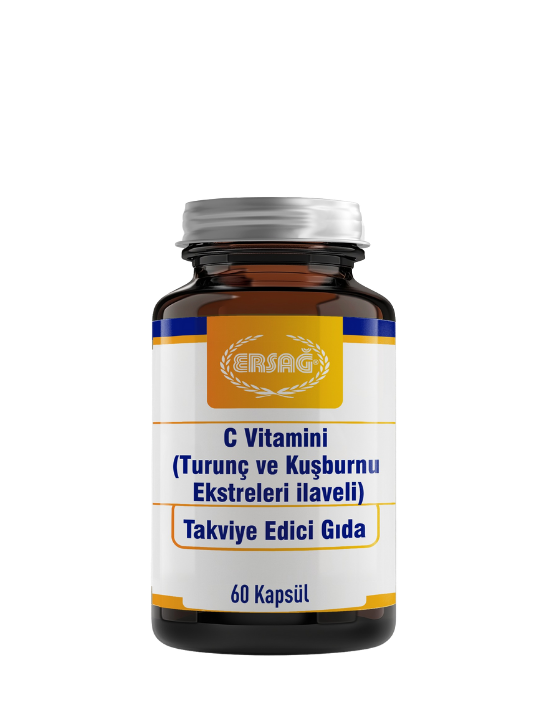 C VİTAMİNİ KAPSÜL (TURUNÇ VE KUŞBURNU EKSTRELERİ İLAVELİ)